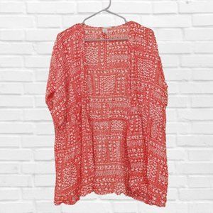 2/$25 Heart Kimono Robe Cover Up Red Hearts